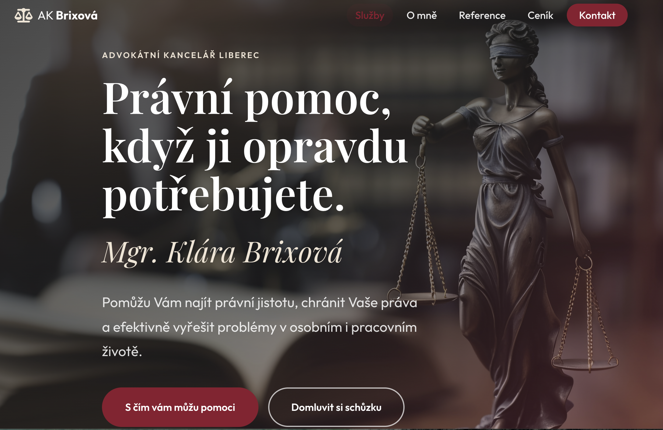 Ukázka webu — AK Brixová